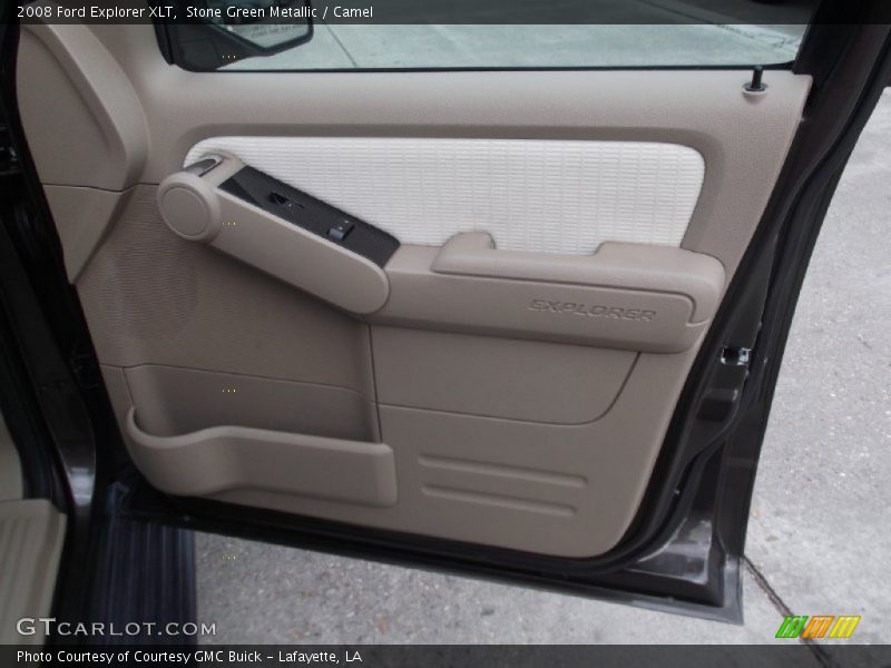 Stone Green Metallic / Camel 2008 Ford Explorer XLT