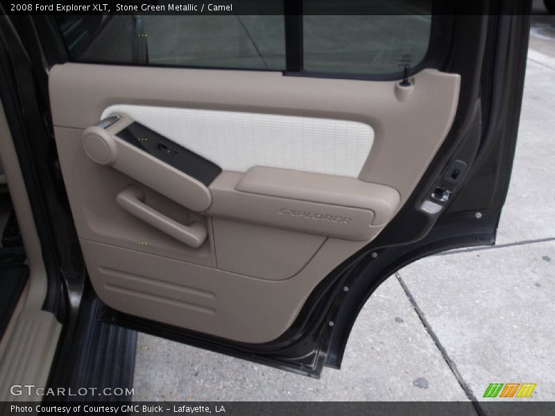Stone Green Metallic / Camel 2008 Ford Explorer XLT