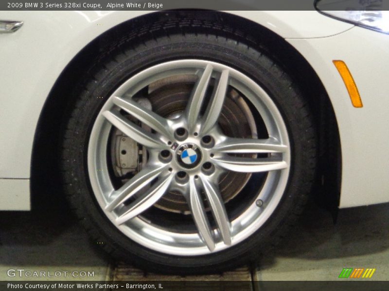 Alpine White / Beige 2009 BMW 3 Series 328xi Coupe