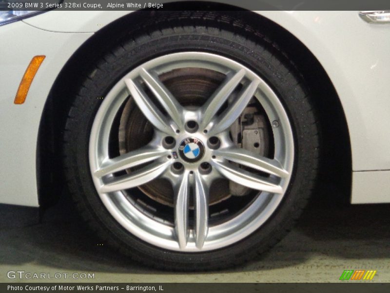 Alpine White / Beige 2009 BMW 3 Series 328xi Coupe