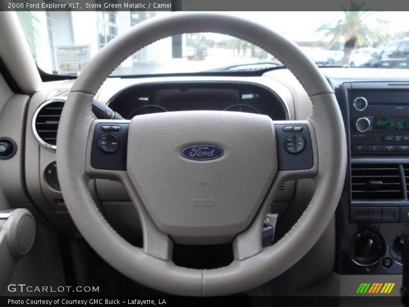 Stone Green Metallic / Camel 2008 Ford Explorer XLT