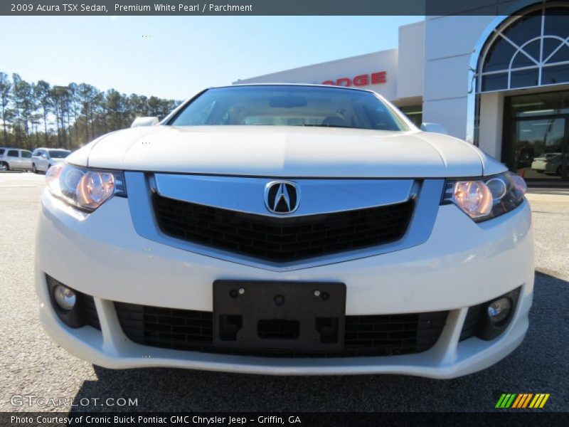 Premium White Pearl / Parchment 2009 Acura TSX Sedan