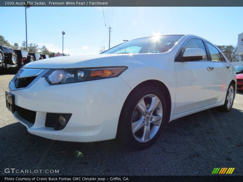 Premium White Pearl / Parchment 2009 Acura TSX Sedan