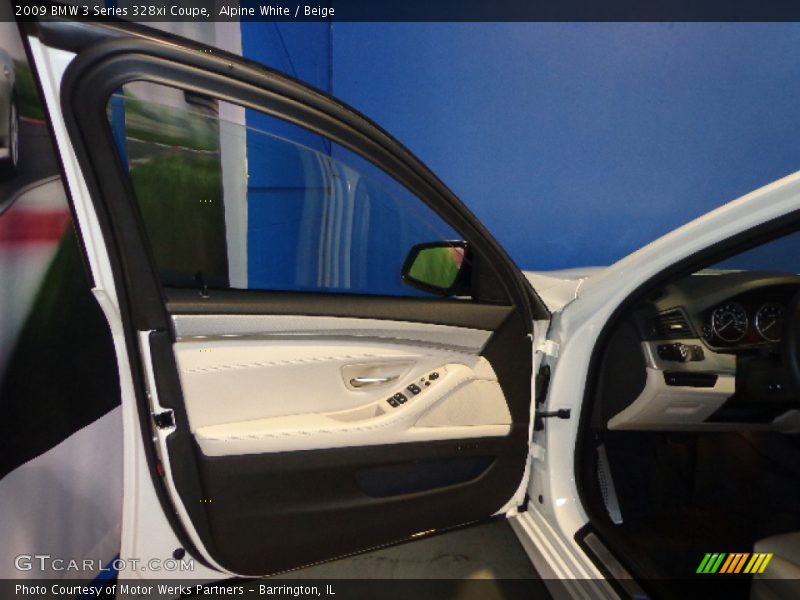Alpine White / Beige 2009 BMW 3 Series 328xi Coupe