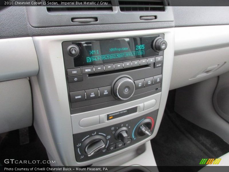 Imperial Blue Metallic / Gray 2010 Chevrolet Cobalt LS Sedan