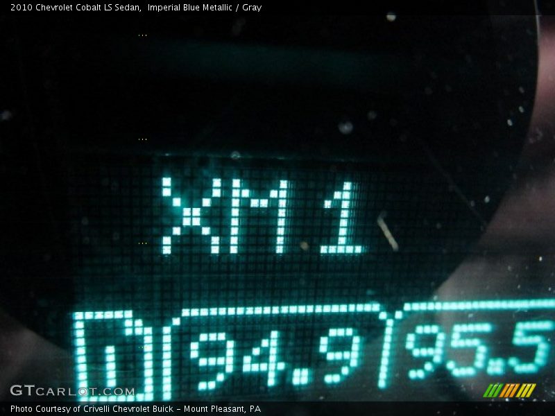 Imperial Blue Metallic / Gray 2010 Chevrolet Cobalt LS Sedan