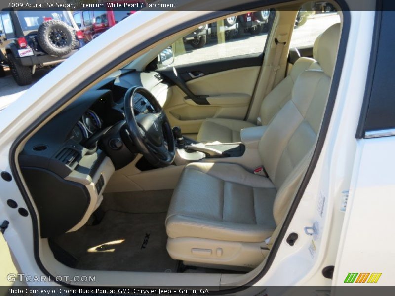 Premium White Pearl / Parchment 2009 Acura TSX Sedan