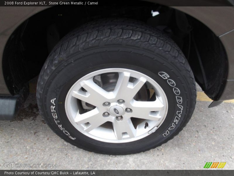 Stone Green Metallic / Camel 2008 Ford Explorer XLT