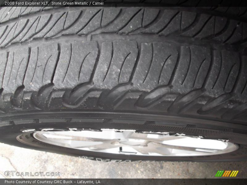 Stone Green Metallic / Camel 2008 Ford Explorer XLT