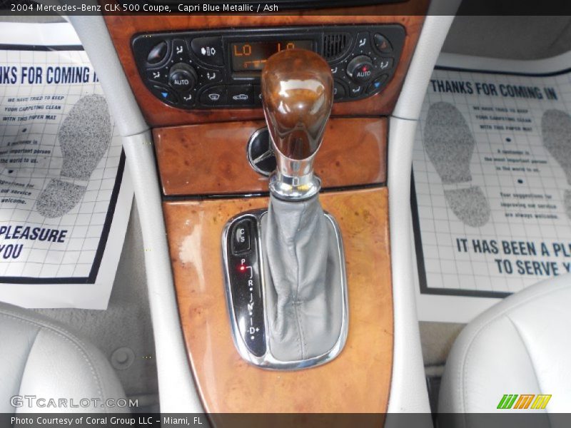 Capri Blue Metallic / Ash 2004 Mercedes-Benz CLK 500 Coupe