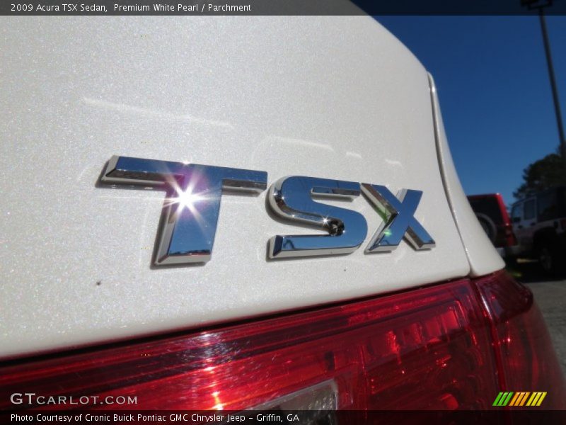 Premium White Pearl / Parchment 2009 Acura TSX Sedan