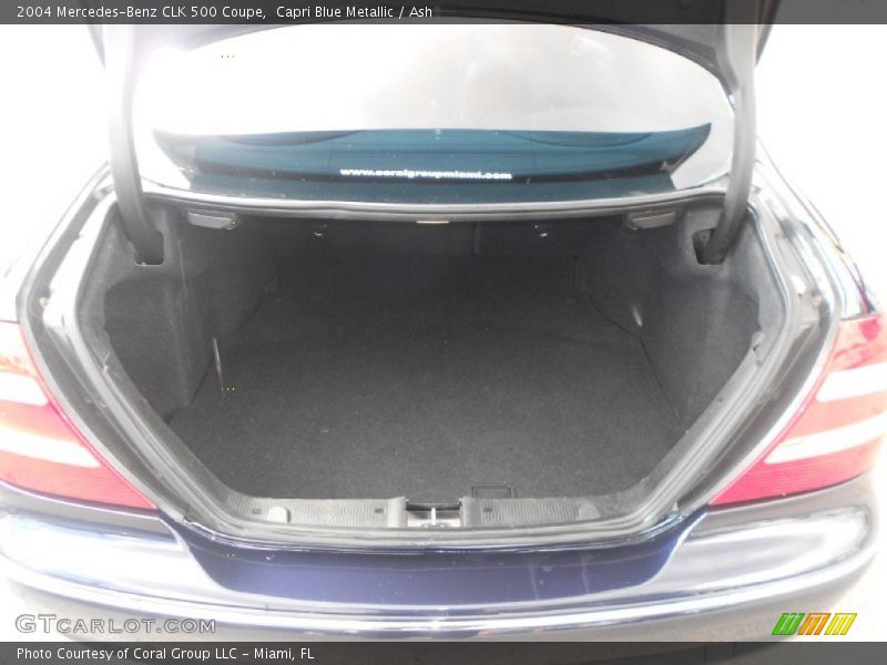 Capri Blue Metallic / Ash 2004 Mercedes-Benz CLK 500 Coupe