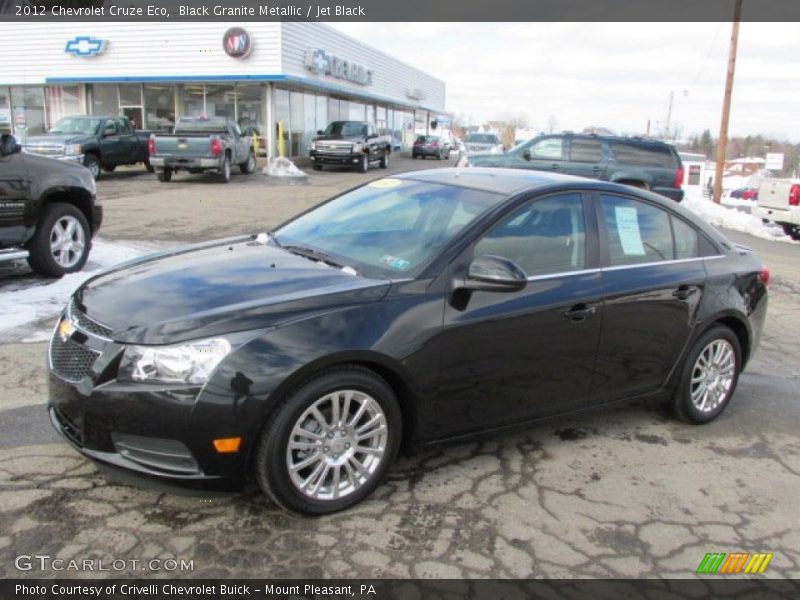 Black Granite Metallic / Jet Black 2012 Chevrolet Cruze Eco