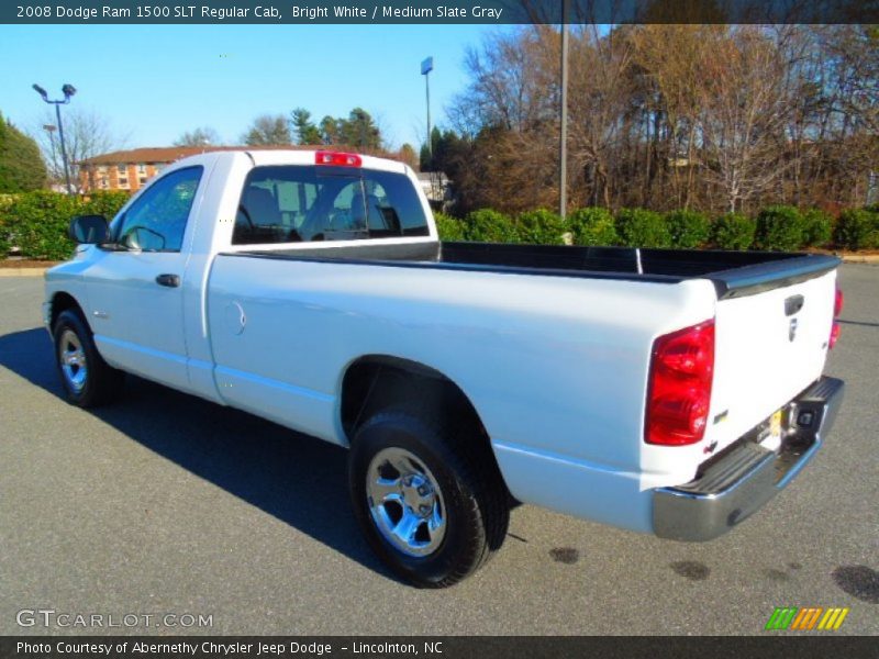 Bright White / Medium Slate Gray 2008 Dodge Ram 1500 SLT Regular Cab