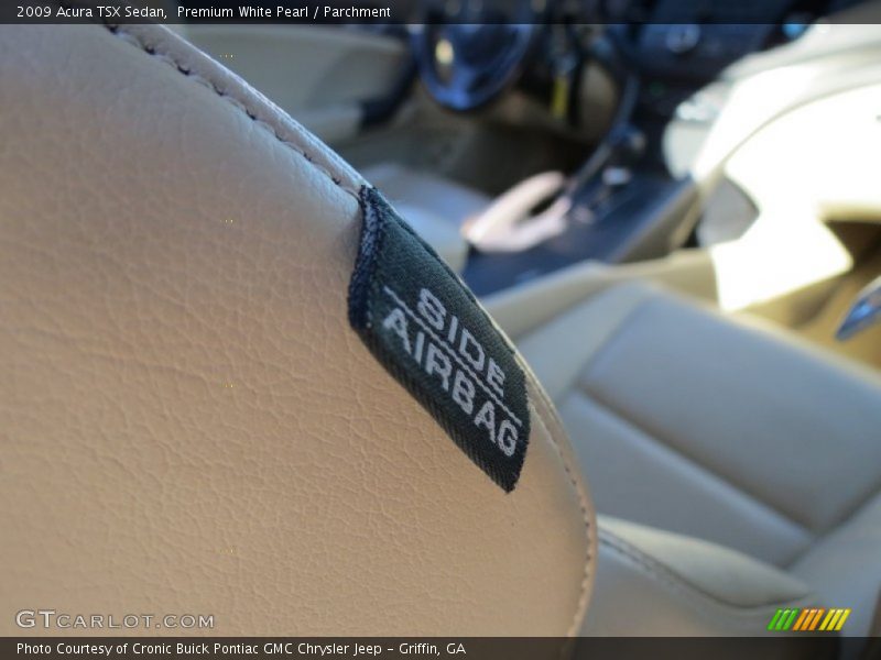 Premium White Pearl / Parchment 2009 Acura TSX Sedan