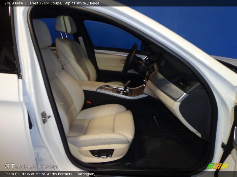 Alpine White / Beige 2009 BMW 3 Series 328xi Coupe