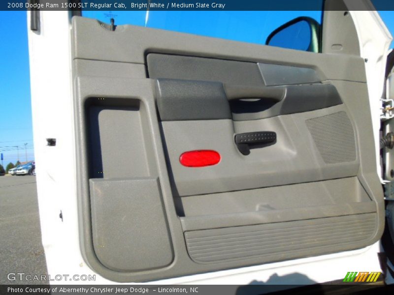 Bright White / Medium Slate Gray 2008 Dodge Ram 1500 SLT Regular Cab