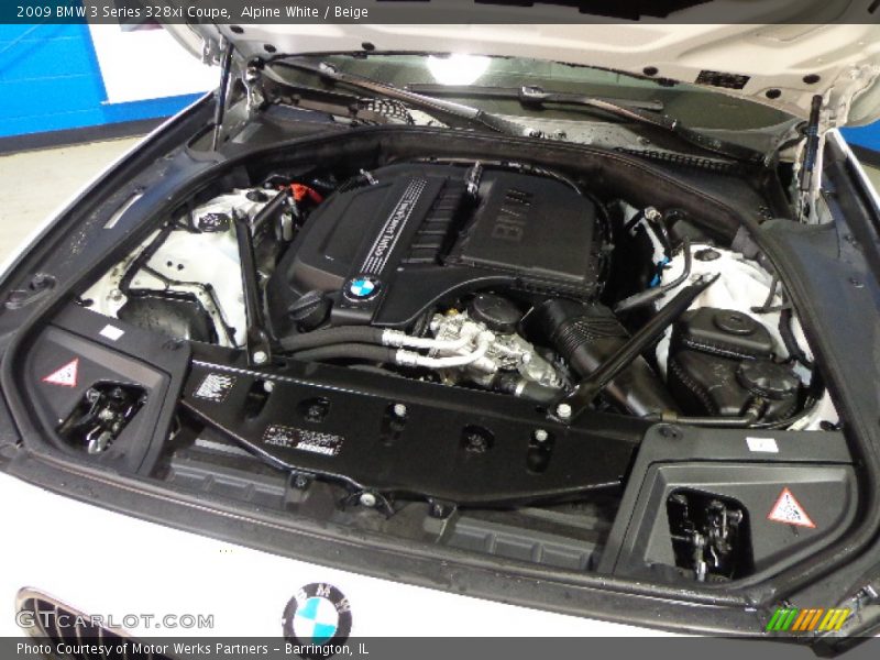 Alpine White / Beige 2009 BMW 3 Series 328xi Coupe