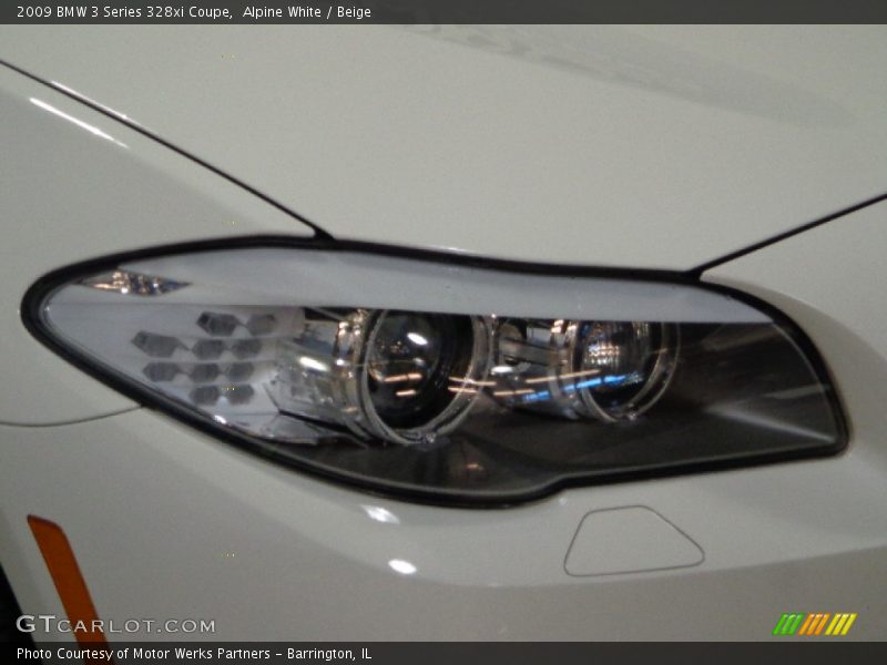 Alpine White / Beige 2009 BMW 3 Series 328xi Coupe