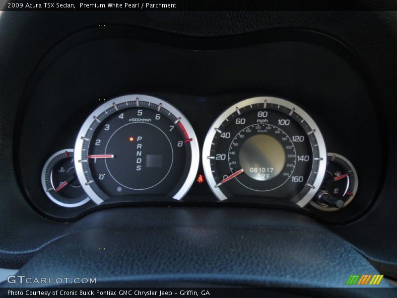 Premium White Pearl / Parchment 2009 Acura TSX Sedan