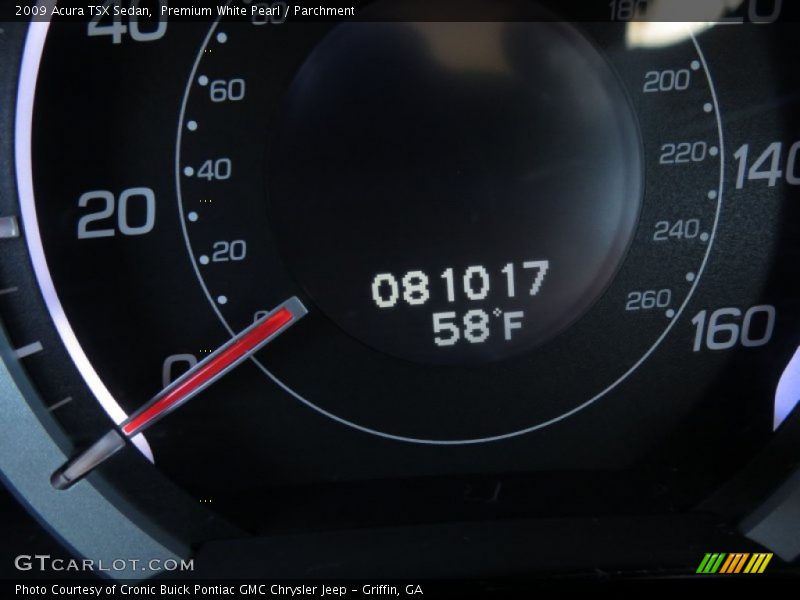Premium White Pearl / Parchment 2009 Acura TSX Sedan