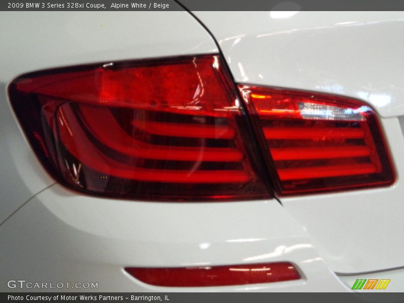 Alpine White / Beige 2009 BMW 3 Series 328xi Coupe