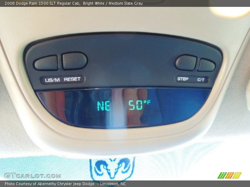 Bright White / Medium Slate Gray 2008 Dodge Ram 1500 SLT Regular Cab