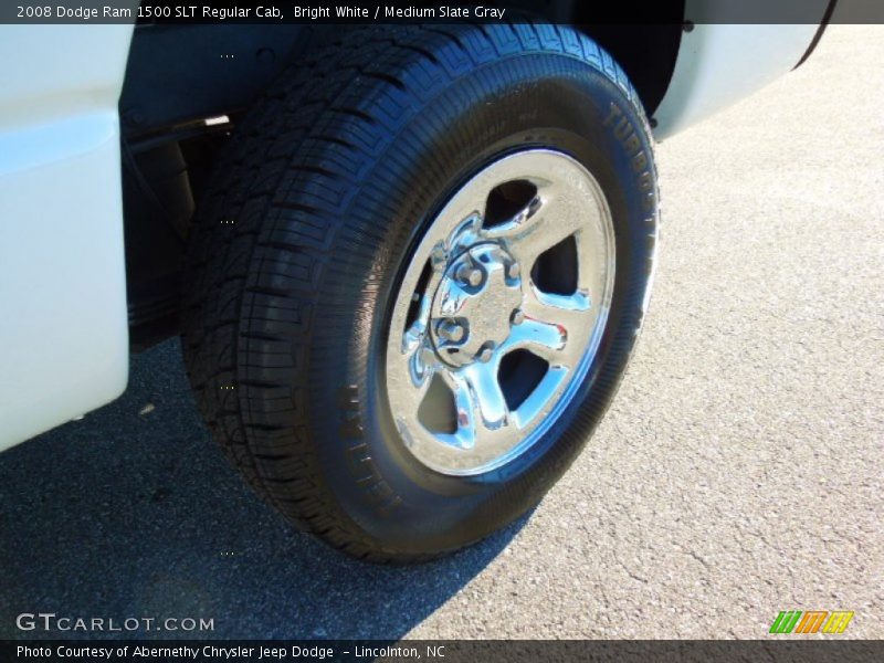 Bright White / Medium Slate Gray 2008 Dodge Ram 1500 SLT Regular Cab
