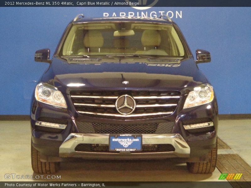 Capri Blue Metallic / Almond Beige 2012 Mercedes-Benz ML 350 4Matic
