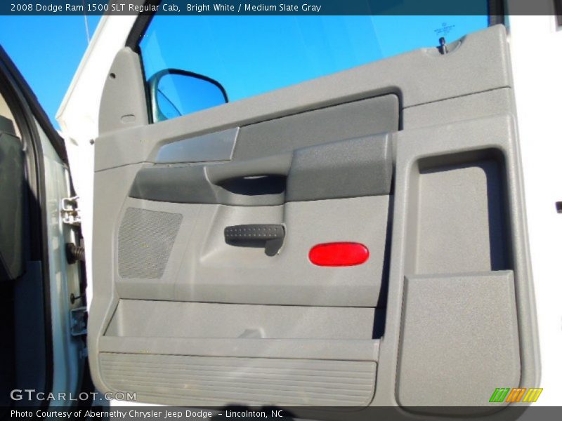 Bright White / Medium Slate Gray 2008 Dodge Ram 1500 SLT Regular Cab