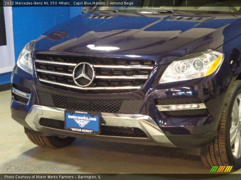 Capri Blue Metallic / Almond Beige 2012 Mercedes-Benz ML 350 4Matic