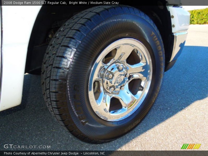 Bright White / Medium Slate Gray 2008 Dodge Ram 1500 SLT Regular Cab