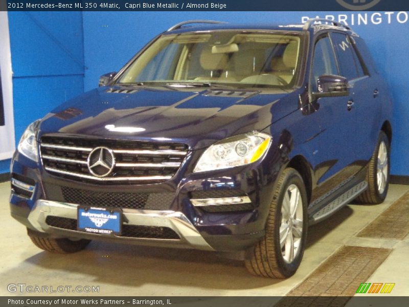 Capri Blue Metallic / Almond Beige 2012 Mercedes-Benz ML 350 4Matic