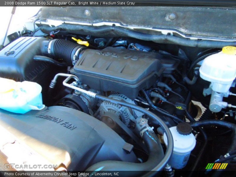Bright White / Medium Slate Gray 2008 Dodge Ram 1500 SLT Regular Cab