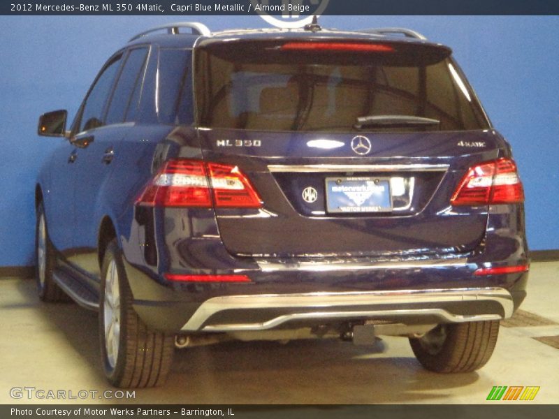 Capri Blue Metallic / Almond Beige 2012 Mercedes-Benz ML 350 4Matic