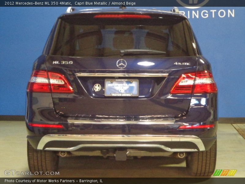 Capri Blue Metallic / Almond Beige 2012 Mercedes-Benz ML 350 4Matic