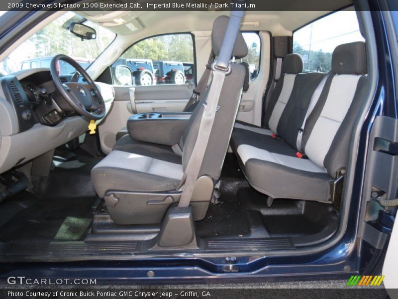 Imperial Blue Metallic / Dark Titanium 2009 Chevrolet Silverado 1500 Extended Cab