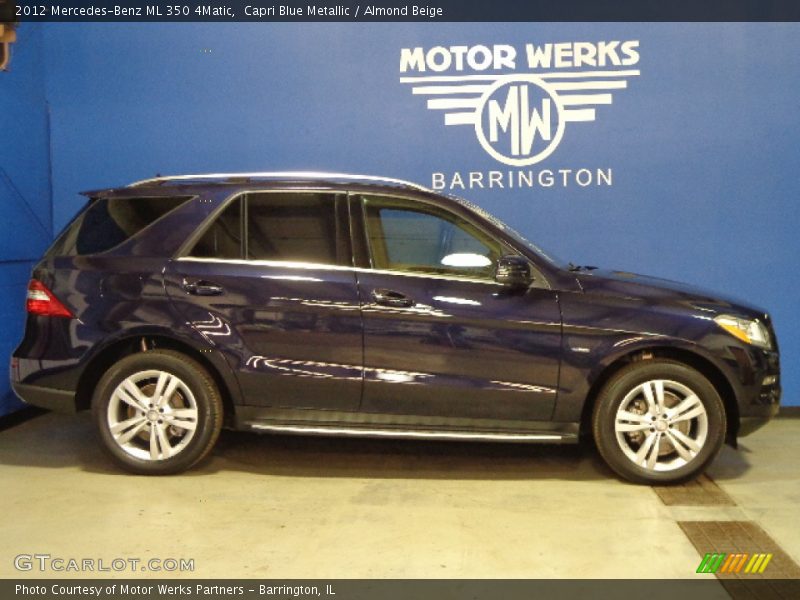 Capri Blue Metallic / Almond Beige 2012 Mercedes-Benz ML 350 4Matic