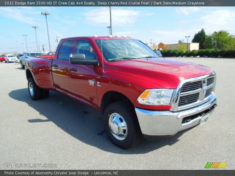 Deep Cherry Red Crystal Pearl / Dark Slate/Medium Graystone 2012 Dodge Ram 3500 HD ST Crew Cab 4x4 Dually