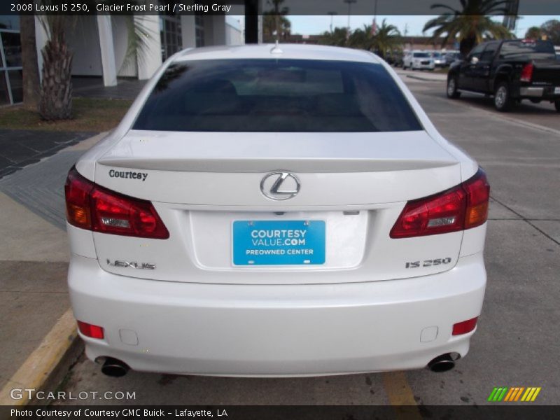 Glacier Frost Pearl / Sterling Gray 2008 Lexus IS 250