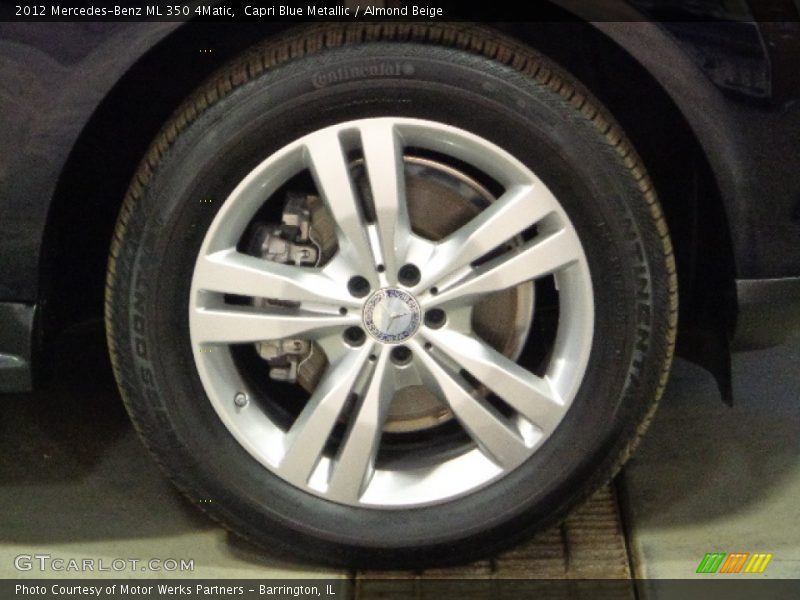 Capri Blue Metallic / Almond Beige 2012 Mercedes-Benz ML 350 4Matic