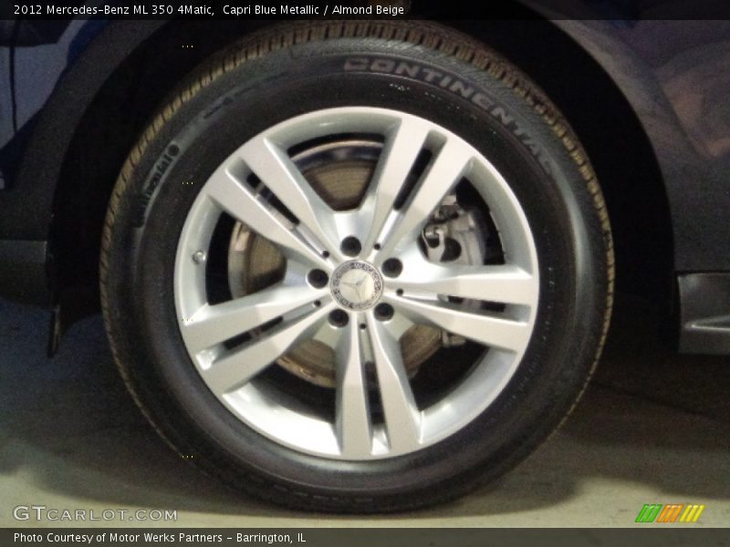 Capri Blue Metallic / Almond Beige 2012 Mercedes-Benz ML 350 4Matic