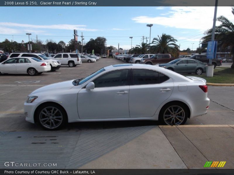 Glacier Frost Pearl / Sterling Gray 2008 Lexus IS 250