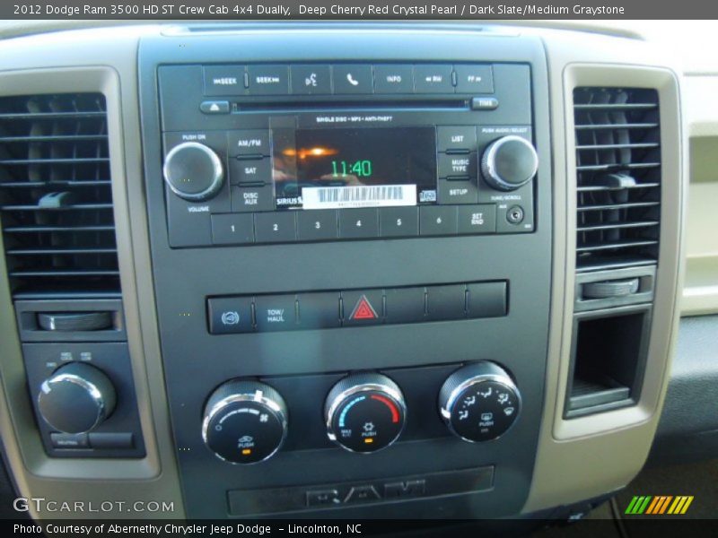 Controls of 2012 Ram 3500 HD ST Crew Cab 4x4 Dually