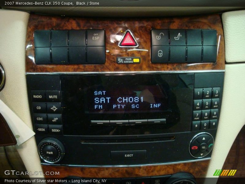 Black / Stone 2007 Mercedes-Benz CLK 350 Coupe
