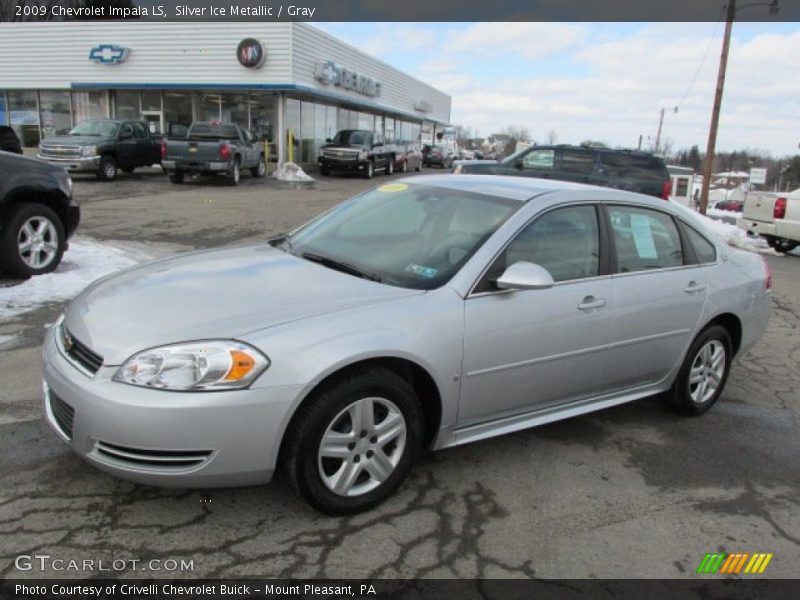 Silver Ice Metallic / Gray 2009 Chevrolet Impala LS