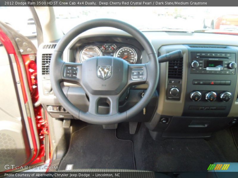 Deep Cherry Red Crystal Pearl / Dark Slate/Medium Graystone 2012 Dodge Ram 3500 HD ST Crew Cab 4x4 Dually