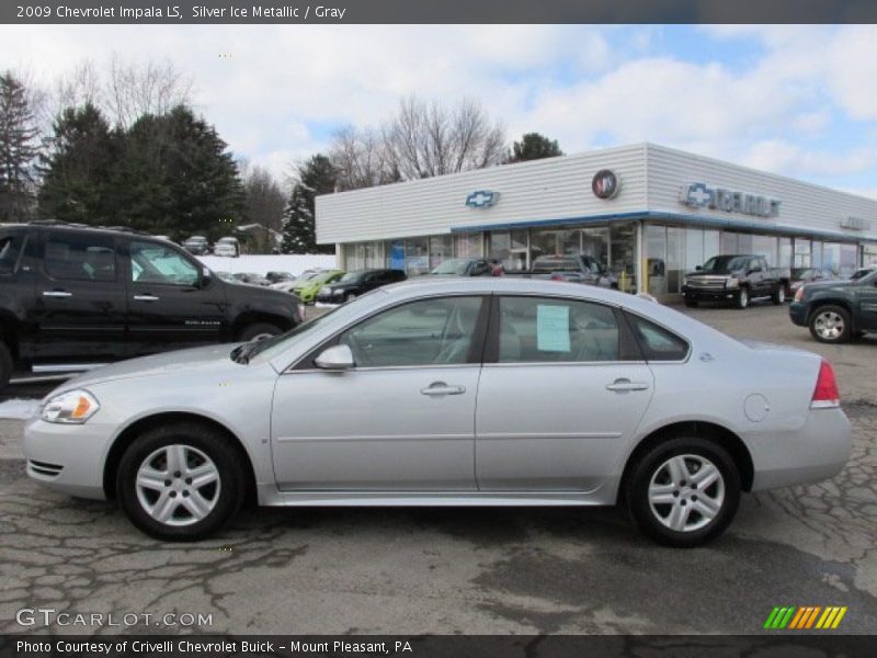 Silver Ice Metallic / Gray 2009 Chevrolet Impala LS