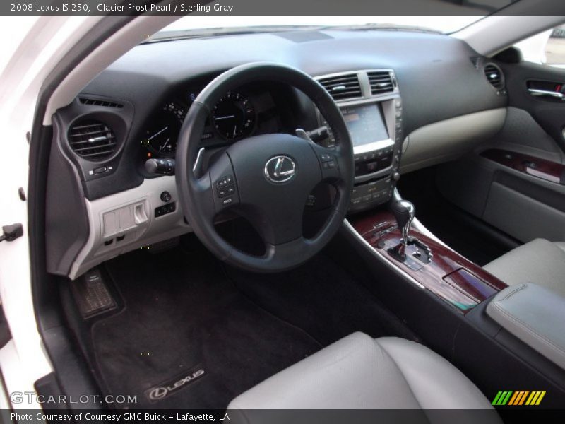 Glacier Frost Pearl / Sterling Gray 2008 Lexus IS 250