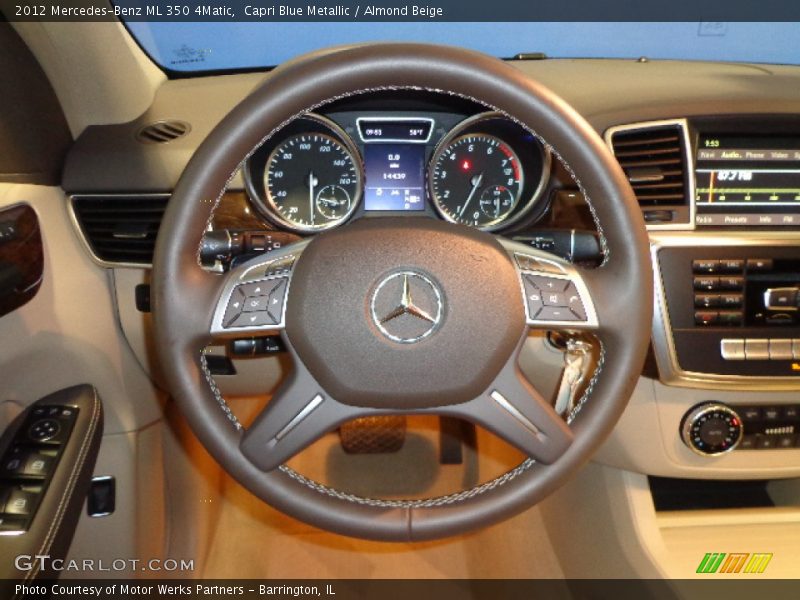Capri Blue Metallic / Almond Beige 2012 Mercedes-Benz ML 350 4Matic